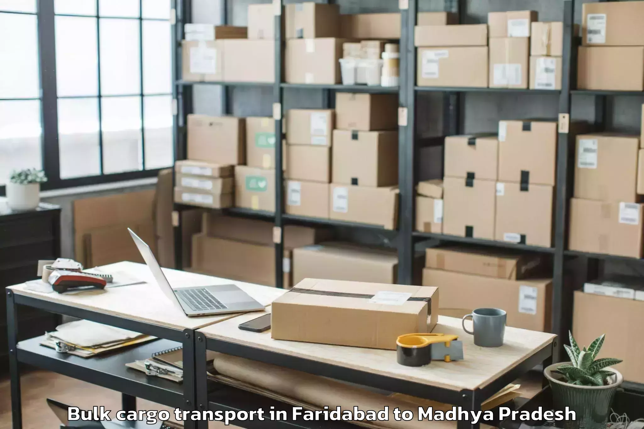 Reliable Faridabad to Rahatgaon Bulk Cargo Transport